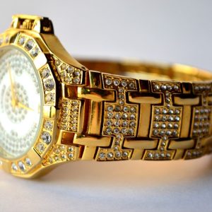 Men's Golden Diamond Watch